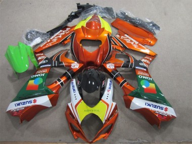 GSXR 1000 K7 2007-2008 Verkleidungen - OrangeGelbes Monster