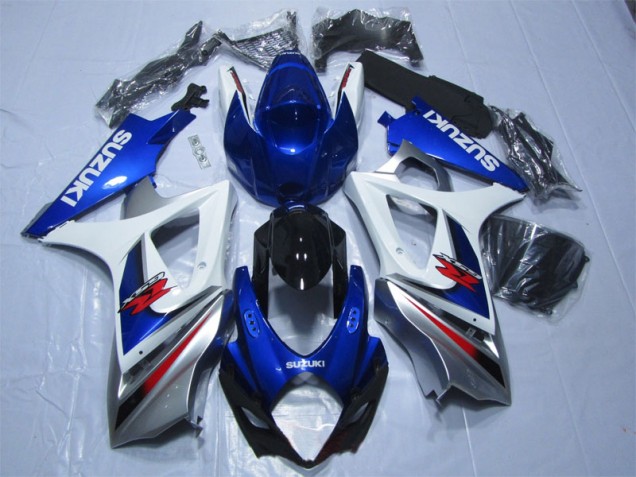 GSXR 1000 K7 2007-2008 Verkleidungen & Plastik - Blau Weiß GSXR 1000 K7 2007-2008 Verkleidungen & Plastik - Blau Weiß