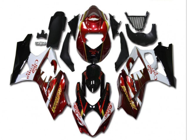 GSXR 1000 K7 2007-2008 Verkleidungen - Rot Weiß Schwarz GSXR 1000 K7 2007-2008 Verkleidungen - Rot Weiß Schwarz