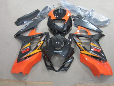 GSXR 1000 K7 2007-2008 Verkleidungen - Schwarz Orange