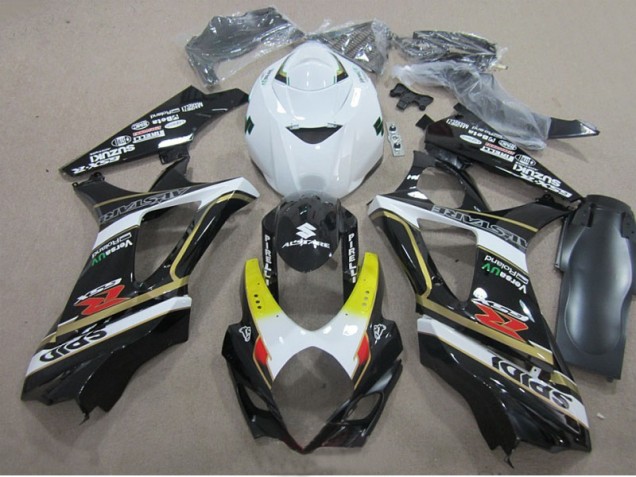 GSXR 1000 K7 2007-2008 Verkleidungen - Schwarz Weiß GSXR 1000 K7 2007-2008 Verkleidungen - Schwarz Weiß
