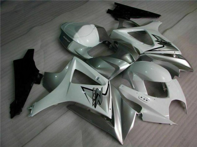 GSXR 1000 K7 2007-2008 Verkleidungen - Silber Weiß GSXR 1000 K7 2007-2008 Verkleidungen - Silber Weiß