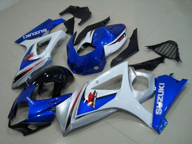 GSXR 1000 K7 2007-2008 Verkleidungen - Weiß Blau GSXR 1000 K7 2007-2008 Verkleidungen - Weiß Blau