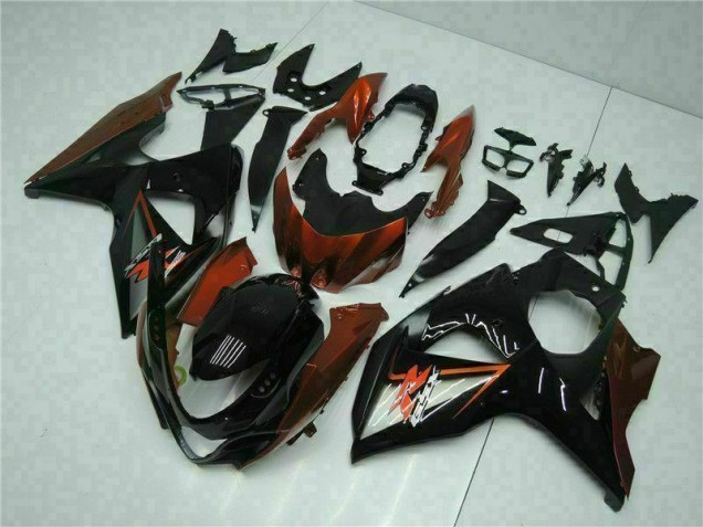 GSXR 1000 K9 2009-2016 Verkleidungen - Braun Schwarz GSXR 1000 K9 2009-2016 Verkleidungen - Braun Schwarz