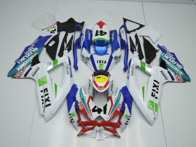 GSXR 1000 K9 2009-2016 Verkleidungen - Fixi Hellblau GSXR 1000 K9 2009-2016 Verkleidungen - Fixi Hellblau