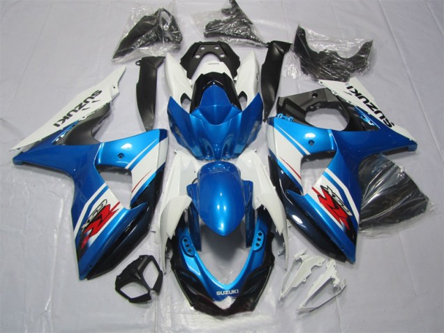 GSXR 1000 K9 2009-2016 Verkleidungen & Plastik - Blau Weiß GSXR 1000 K9 2009-2016 Verkleidungen & Plastik - Blau Weiß