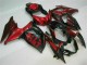 GSXR 1000 K9 2009-2016 Verkleidungen - Rot Flamme Schwarz GSXR 1000 K9 2009-2016 Verkleidungen - Rot Flamme Schwarz