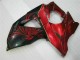 GSXR 1000 K9 2009-2016 Verkleidungen - Rot Flamme Schwarz GSXR 1000 K9 2009-2016 Verkleidungen - Rot Flamme Schwarz
