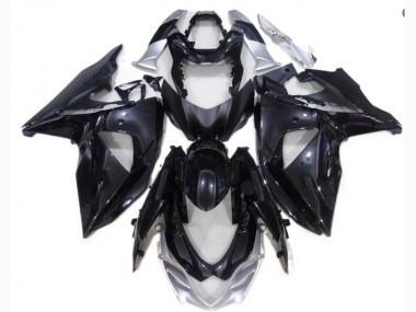 GSXR 1000 K9 2009-2016 Verkleidungen - Schwarz Silber