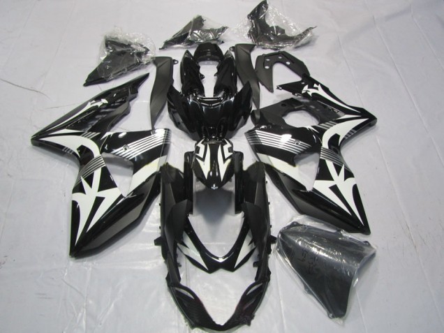 GSXR 1000 K9 2009-2016 Verkleidungen - Schwarz Weiß GSXR 1000 K9 2009-2016 Verkleidungen - Schwarz Weiß