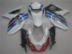 GSXR 1000 K9 2009-2016 Verkleidungen - Weiß Blau GSXR 1000 K9 2009-2016 Verkleidungen - Weiß Blau