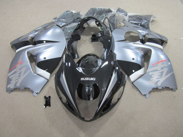GSXR 1300 Hayabusa 1996-2007 Verkleidungen - Schwarz Silber GSXR 1300 Hayabusa 1996-2007 Verkleidungen - Schwarz Silber