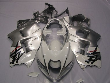 GSXR 1300 Hayabusa 1996-2007 Verkleidungen - Weiß Schwarz Aufkleber