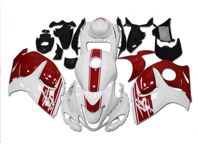 GSXR 1300 Hayabusa 2008-2019 Verkleidung - Weiß Rot GSXR 1300 Hayabusa 2008-2019 Verkleidung - Weiß Rot
