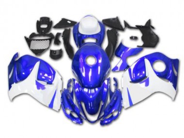 GSXR 1300 Hayabusa 2008-2019 Verkleidungen - Blau Weiß