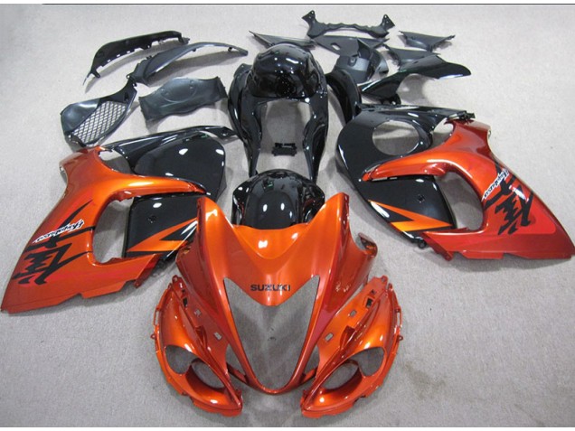 GSXR 1300 Hayabusa 2008-2019 Verkleidungen - Orange Schwarz