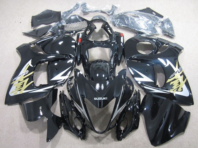GSXR 1300 Hayabusa 2008-2019 Verkleidungen - Schwarz und Gold Aufkleber GSXR 1300 Hayabusa 2008-2019 Verkleidungen - Schwarz und Gold Aufkleber