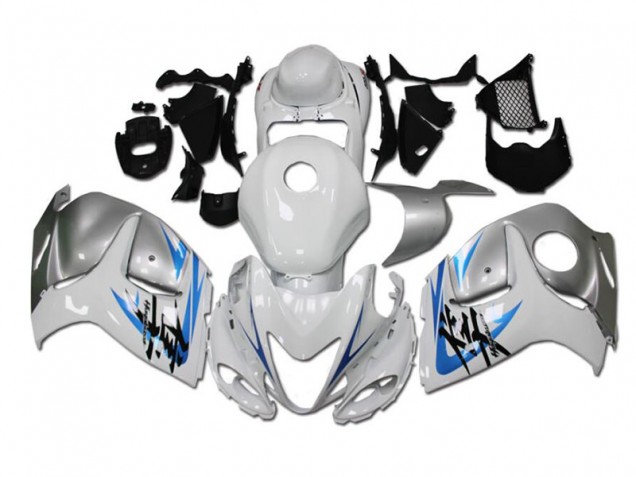 GSXR 1300 Hayabusa 2008-2019 Verkleidungen - Weiß Blau GSXR 1300 Hayabusa 2008-2019 Verkleidungen - Weiß Blau
