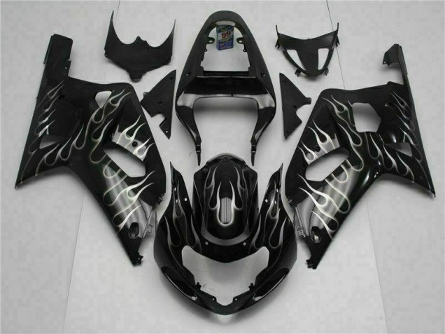 GSXR 600 / 750 K1 K2 K3 2001-2003 Verkleidungen - Schwarz
