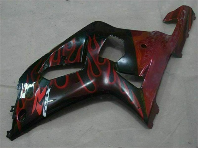 GSXR 600 / 750 K1 K2 K3 2001-2003 Verkleidungen - Schwarz Rot