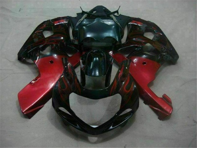 GSXR 600 / 750 K1 K2 K3 2001-2003 Verkleidungen - Schwarz Rot