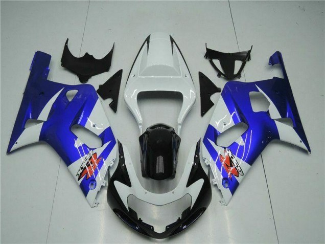 GSXR 600 / 750 K1 K2 K3 2001-2003 Verkleidungen - Weiß Blau GSXR 600 / 750 K1 K2 K3 2001-2003 Verkleidungen - Weiß Blau