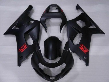GSXR 600 / 750 K1 K2 K3 2001-2003 Vollverkleidung - Schwarz