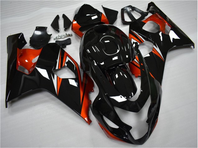 GSXR 600 / 750 K4 2004-2005 Verkleidungen - Orange Schwarz GSXR 600 / 750 K4 2004-2005 Verkleidungen - Orange Schwarz