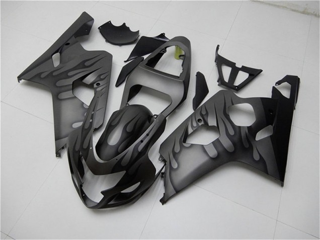 GSXR 600 / 750 K4 2004-2005 Verkleidungen - Schwarz Grau