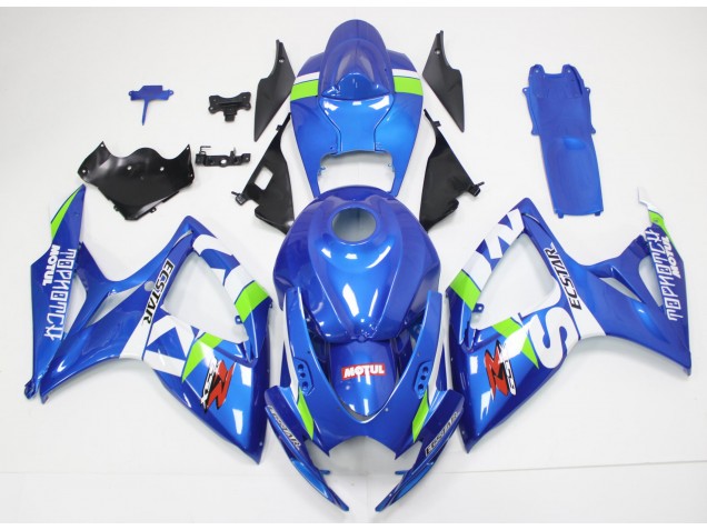 GSXR 600 / 750 K6 2006-2007 Verkleidung - Blau Weiß GSXR 600 / 750 K6 2006-2007 Verkleidung - Blau Weiß