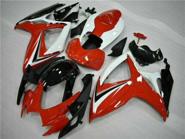 GSXR 600 / 750 K6 2006-2007 Verkleidung - Rot Weiß GSXR 600 / 750 K6 2006-2007 Verkleidung - Rot Weiß
