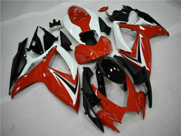GSXR 600 / 750 K6 2006-2007 Verkleidung - Rot Weiß GSXR 600 / 750 K6 2006-2007 Verkleidung - Rot Weiß