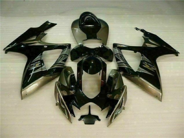 GSXR 600 / 750 K6 2006-2007 Verkleidung - Schwarz Grau
