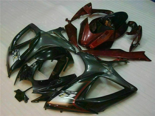 GSXR 600 / 750 K6 2006-2007 Verkleidung - Schwarz Rot