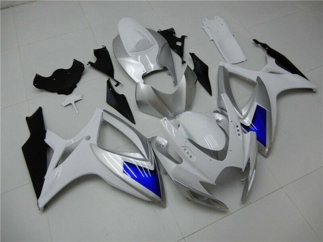 GSXR 600 / 750 K6 2006-2007 Verkleidung - Weiß Blau GSXR 600 / 750 K6 2006-2007 Verkleidung - Weiß Blau