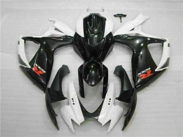 GSXR 600 / 750 K6 2006-2007 Verkleidung - Weiß Schwarz