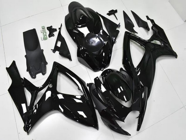 GSXR 600 / 750 K6 2006-2007 Verkleidungen - Glänzend Schwarz GSXR 600 / 750 K6 2006-2007 Verkleidungen - Glänzend Schwarz
