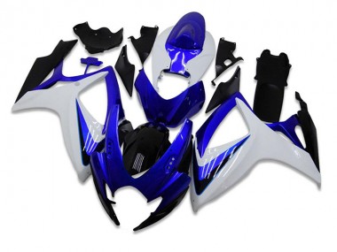 GSXR 600 / 750 K6 2006-2007 Verkleidungen Komplett Sets - Blau Weiß