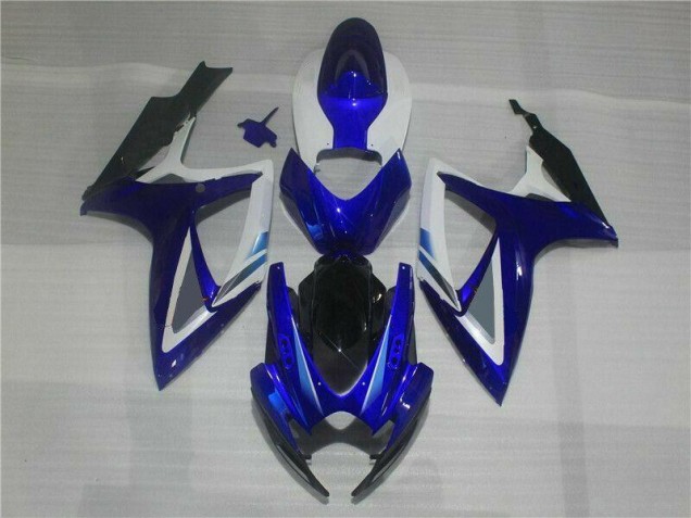 GSXR 600 / 750 K6 2006-2007 Verkleidungen & Plastik - Blau Weiß