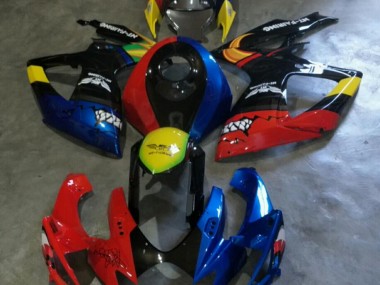 GSXR 600 / 750 K6 2006-2007 Verkleidungen - Rot Blau