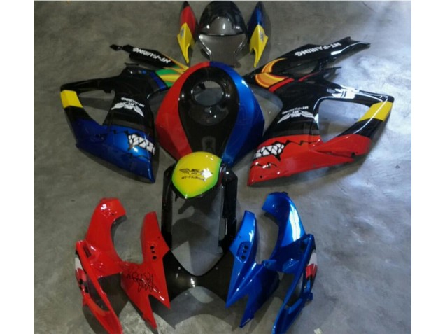 GSXR 600 / 750 K6 2006-2007 Verkleidungen - Rot Blau GSXR 600 / 750 K6 2006-2007 Verkleidungen - Rot Blau