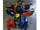 GSXR 600 / 750 K6 2006-2007 Verkleidungen - Rot Blau GSXR 600 / 750 K6 2006-2007 Verkleidungen - Rot Blau