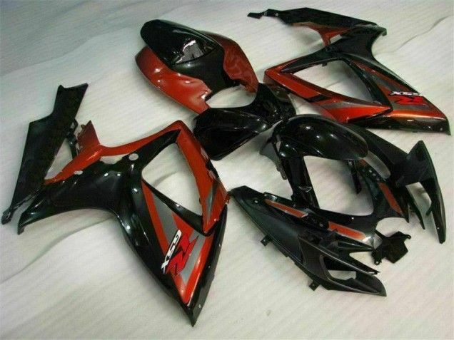 GSXR 600 / 750 K6 2006-2007 Verkleidungen - Schwarz Rot GSXR 600 / 750 K6 2006-2007 Verkleidungen - Schwarz Rot