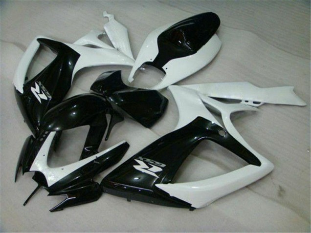GSXR 600 / 750 K6 2006-2007 Verkleidungen - Schwarz Weiß GSXR 600 / 750 K6 2006-2007 Verkleidungen - Schwarz Weiß