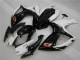 GSXR 600 / 750 K6 2006-2007 Verkleidungen - Weiß Schwarz GSXR 600 / 750 K6 2006-2007 Verkleidungen - Weiß Schwarz