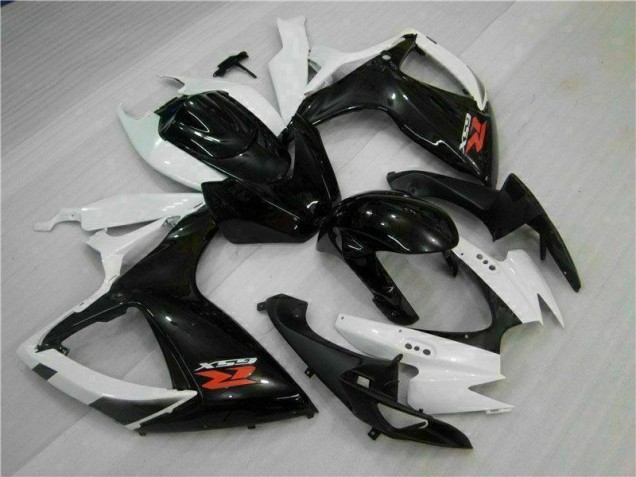 GSXR 600 / 750 K6 2006-2007 Verkleidungen - Weiß Schwarz GSXR 600 / 750 K6 2006-2007 Verkleidungen - Weiß Schwarz