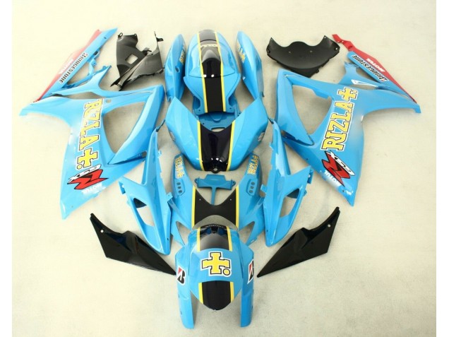 GSXR 600 / 750 K6 2006-2007 Vollverkleidung - Blau Schwarz GSXR 600 / 750 K6 2006-2007 Vollverkleidung - Blau Schwarz