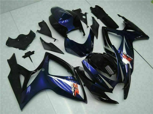 GSXR 600 / 750 K6 2006-2007 Vollverkleidung - Schwarz Blau GSXR 600 / 750 K6 2006-2007 Vollverkleidung - Schwarz Blau