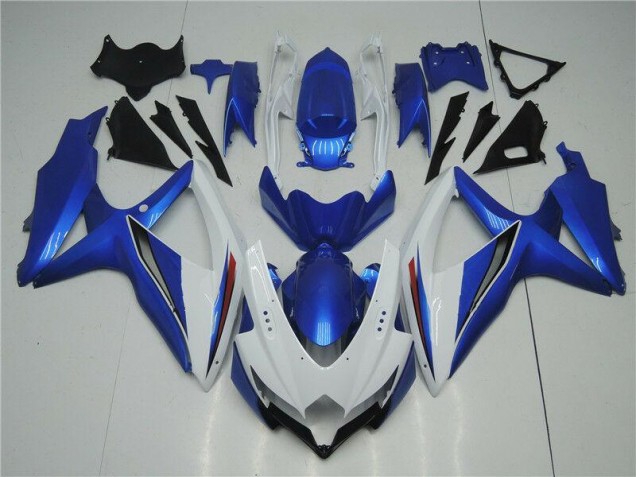 GSXR 600 / 750 K8 2008-2010 Verkleidung - Weiß Blau GSXR 600 / 750 K8 2008-2010 Verkleidung - Weiß Blau
