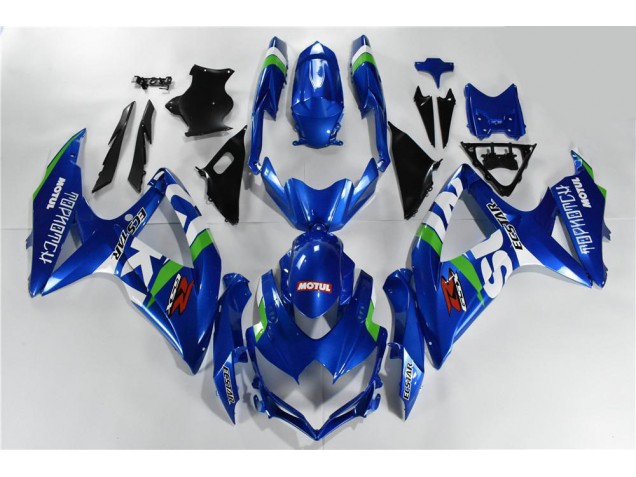GSXR 600 / 750 K8 2008-2010 Verkleidungen - Blau Weiß Grün